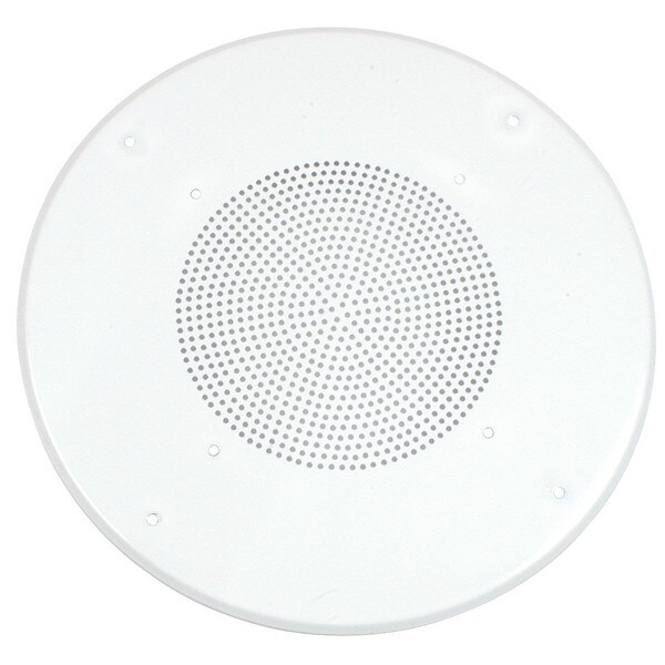 Main product image for White Round Commercial Ceiling Speaker Grill for 8" 300-070